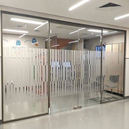 Privacy glass film