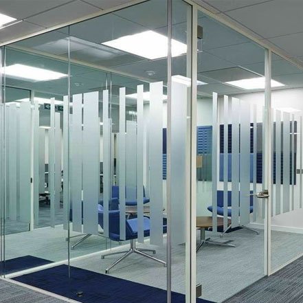 Office glass film service